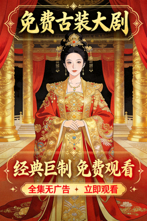 免费观看的古装电视剧海报，演员身着华丽古装
